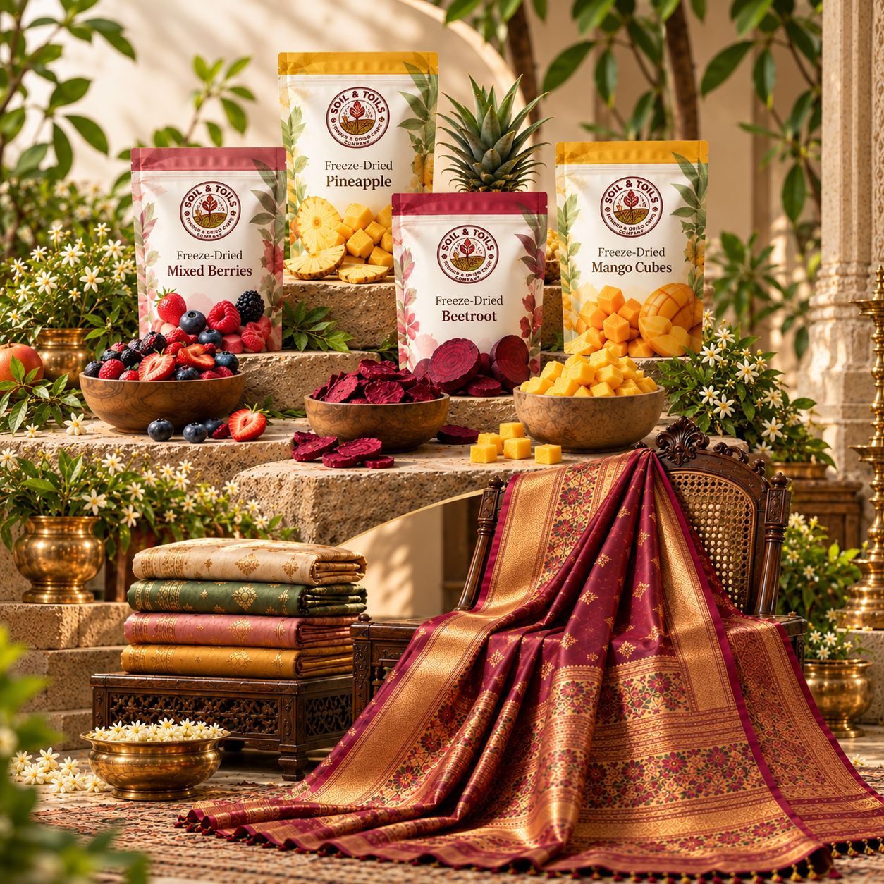 Agricultural Harvest and Indian Handlooms