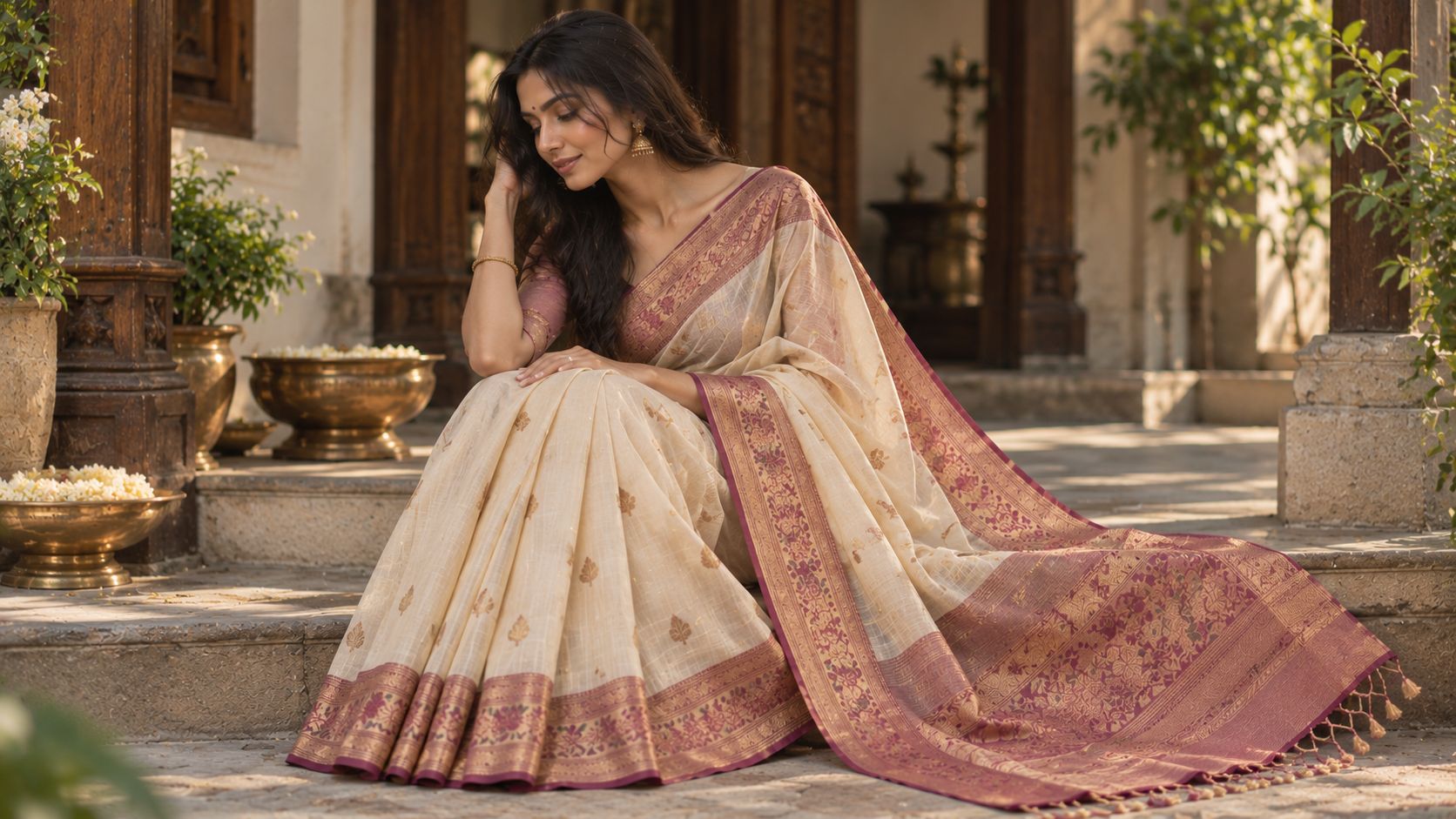 Silk Saree Drape